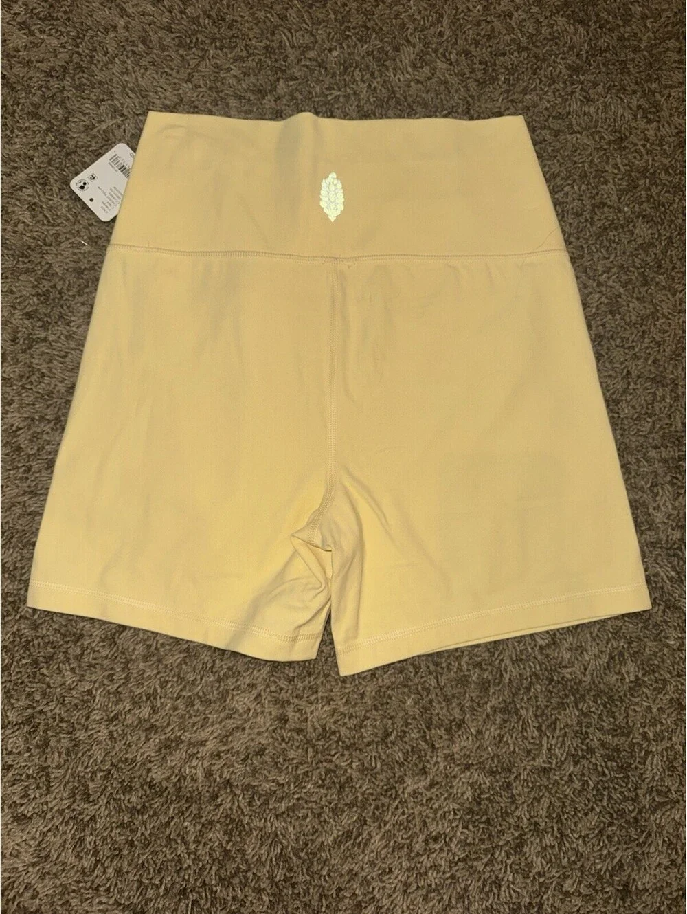 NWT Women’s Free People FP Movement Never Better Bike Shorts (Medium) Yellow